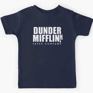 NWT The Office Dunder Mifflin Toddler Blue Tee Shirt 3t